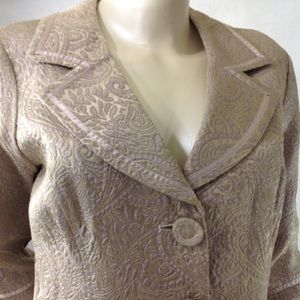 Matty M. Vintage Paisley Print Size Large Jacket